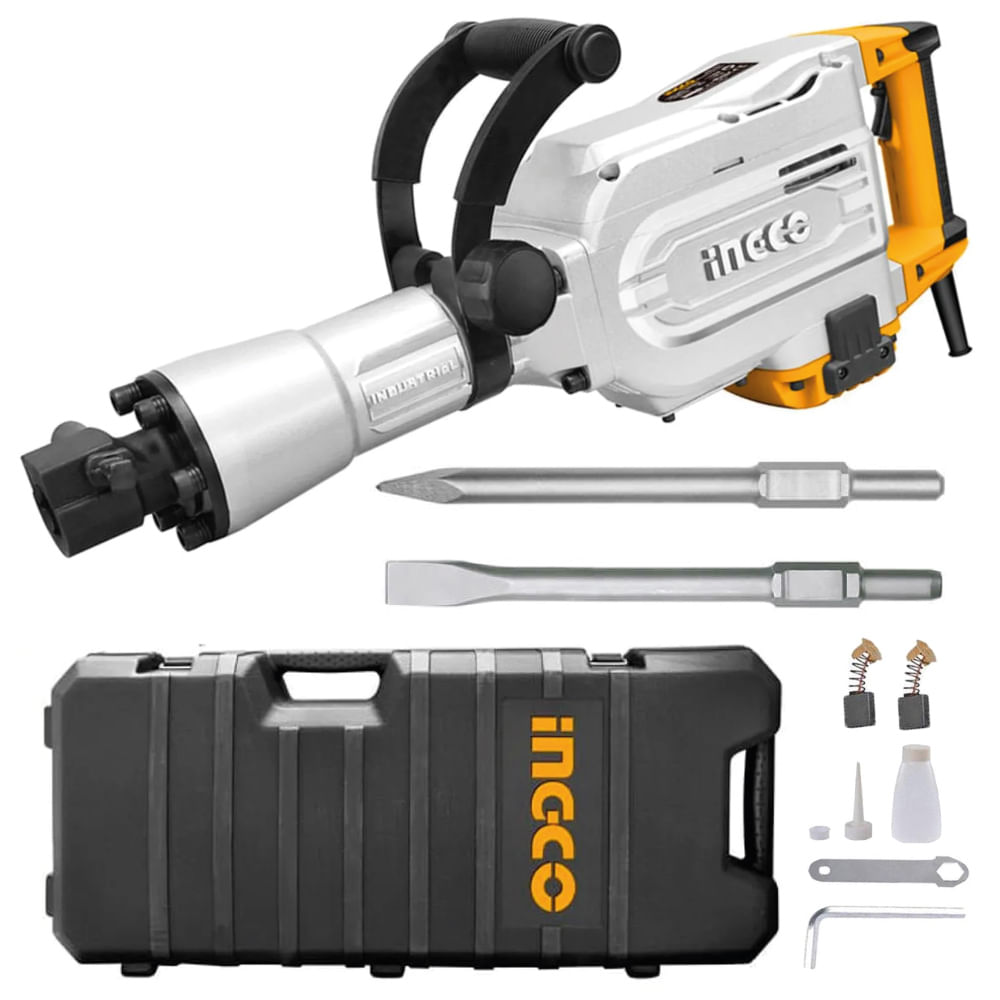 Martillo Demoledor Hexagonal Ingco 1700W 45J 16KG PDB17008