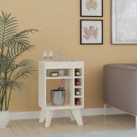 Mini Bar Aries organizador de botellas color Blanco TU MESITA
