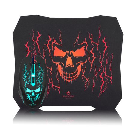 Kit Gamer Mouse y Pad Mouse Enkore  Brain 2-ENT G1005-2 Kit Gamer Mouse y Pad Mouse Enkore Brain 2-ENT G1005-2