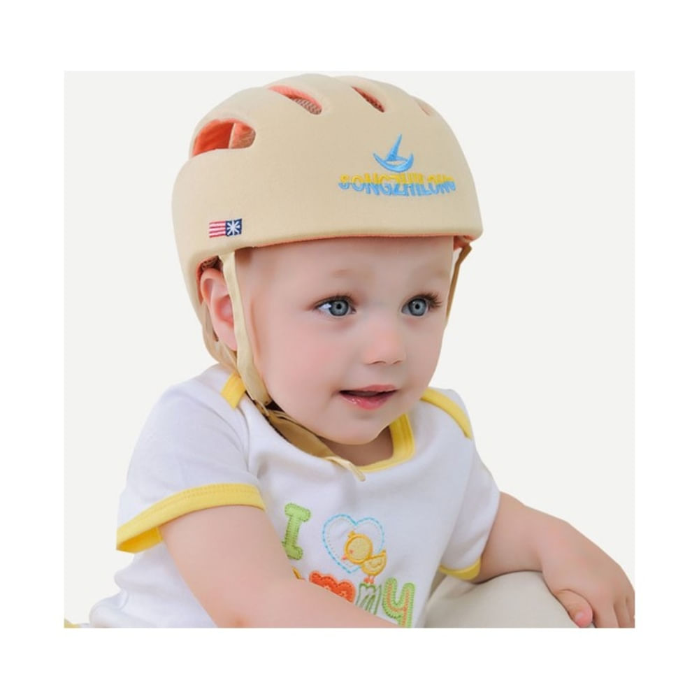 Casco para Bebé Protección Headguard Beige