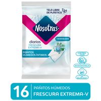 Pañitos Íntimos NOSOTRAS Frescura Extrema Paquete 16un