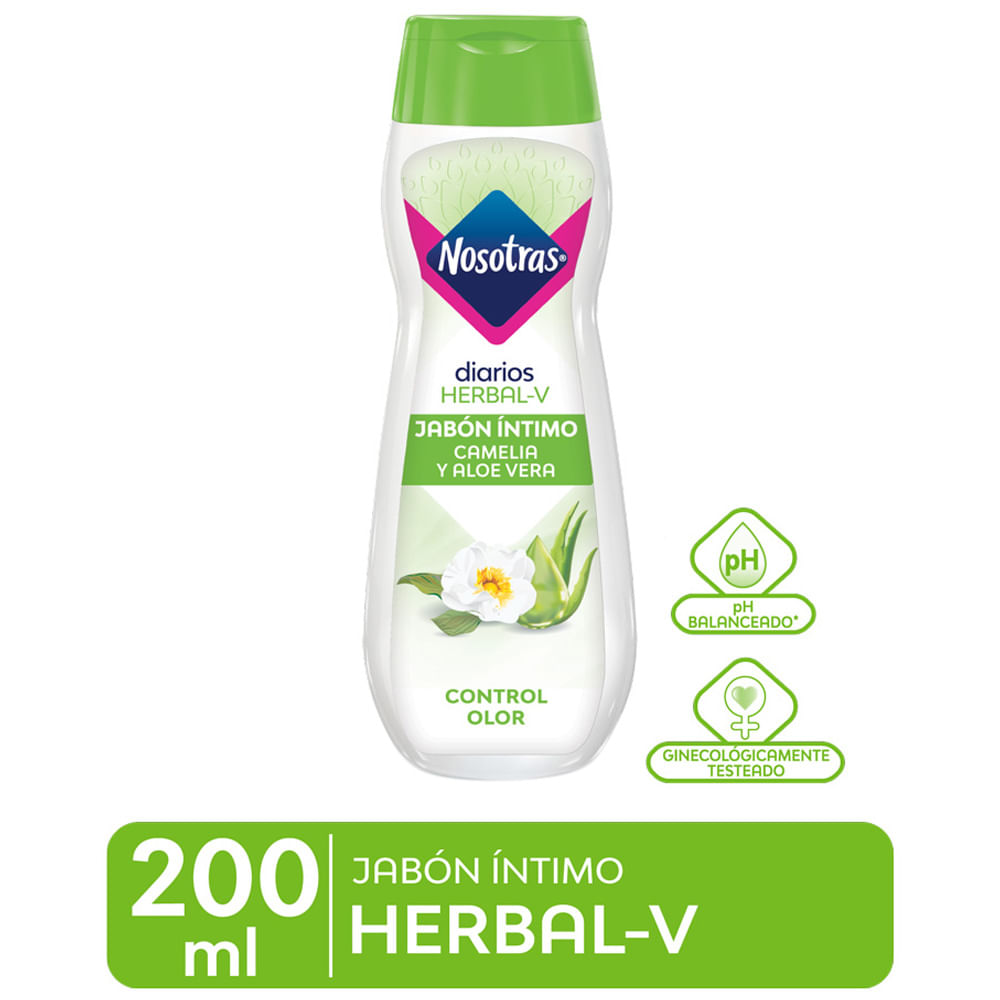 Jabón Íntimo NOSOTRAS Herbal Frasco 200ml