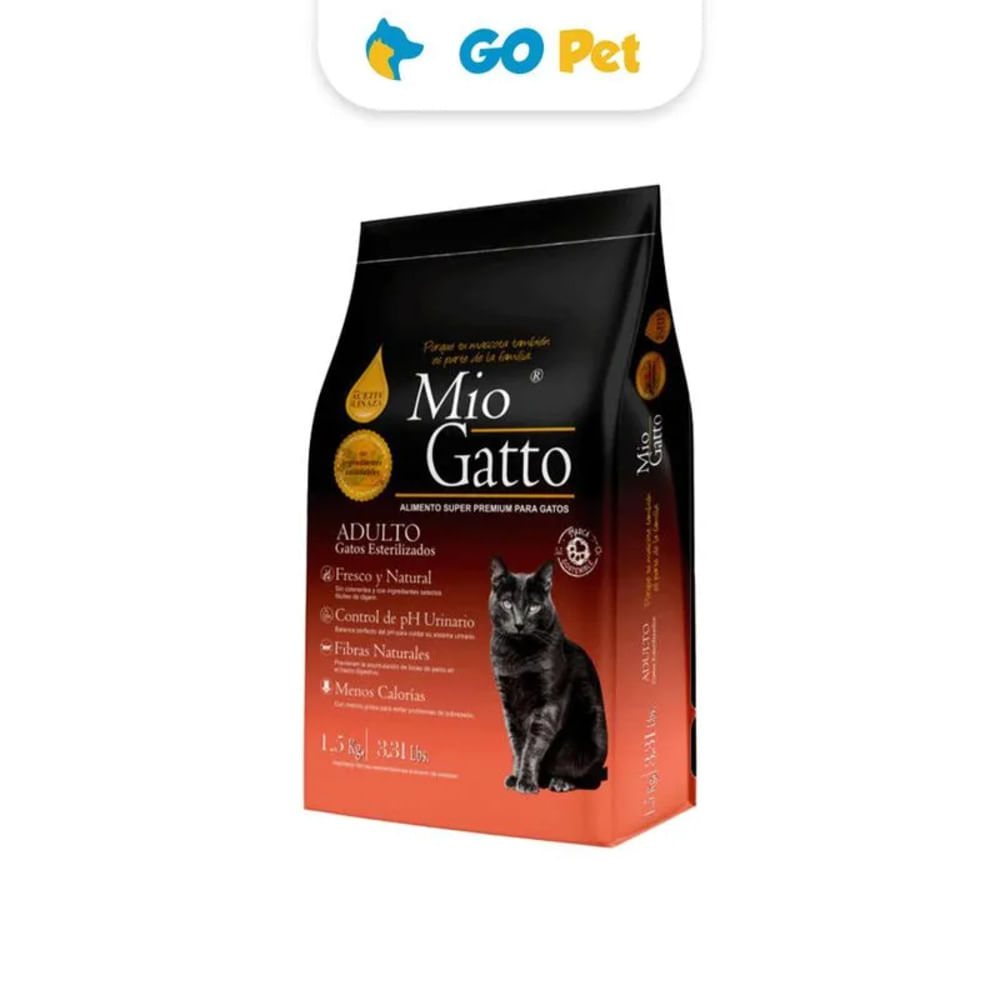 Mio Gatto Super Premium Adulto Gatos Esterilizados 7 Kg