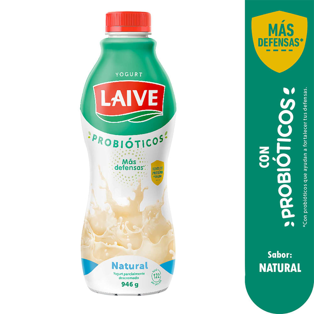 Yogurt Bebible LAIVE Bio Natural Botella 946g
