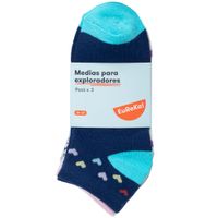 Medias Pack 3 Pares Mod1 Polialgodón EUREKA Teen Niña