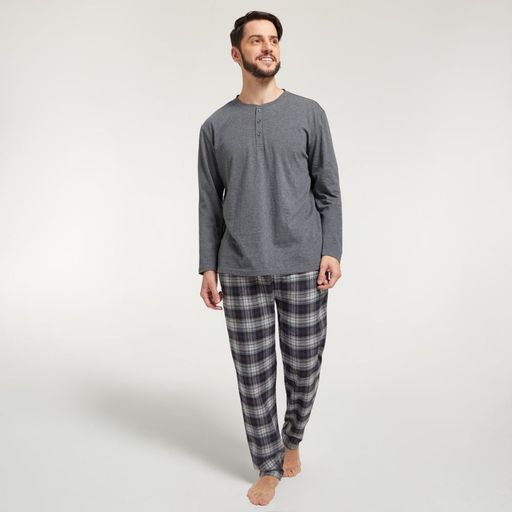 Pijama Set Madison Franelacheck1 Hombre plazaVea Supermercado