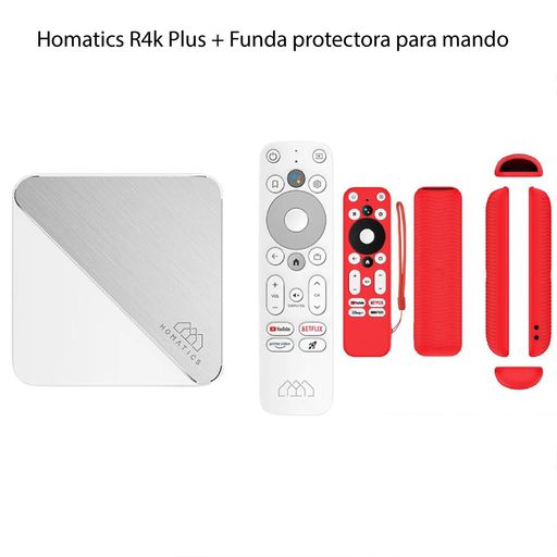 Homatics Box R 4k Android Tv 11 + Funda Roja PROTEC