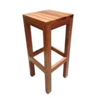 Banco Alto de Madera Noruega Natural