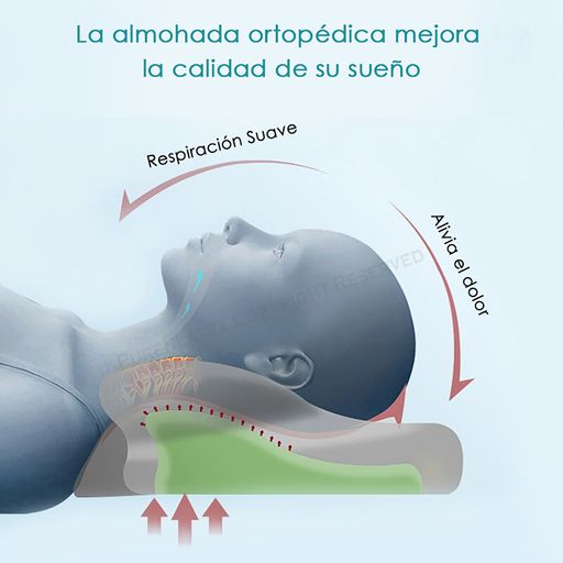Almohada Ortopédica Para Rodillas y Piernas Mejor Descanso Sueño, Espuma  Viscolastica - Promart