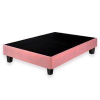 Box Tarima con Patas de Madera LeMueble 1.5 Plz Palo Rosa