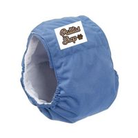 Pañal Reutilizabe para Perro Macho Patitas Shop Color Azul Talla S