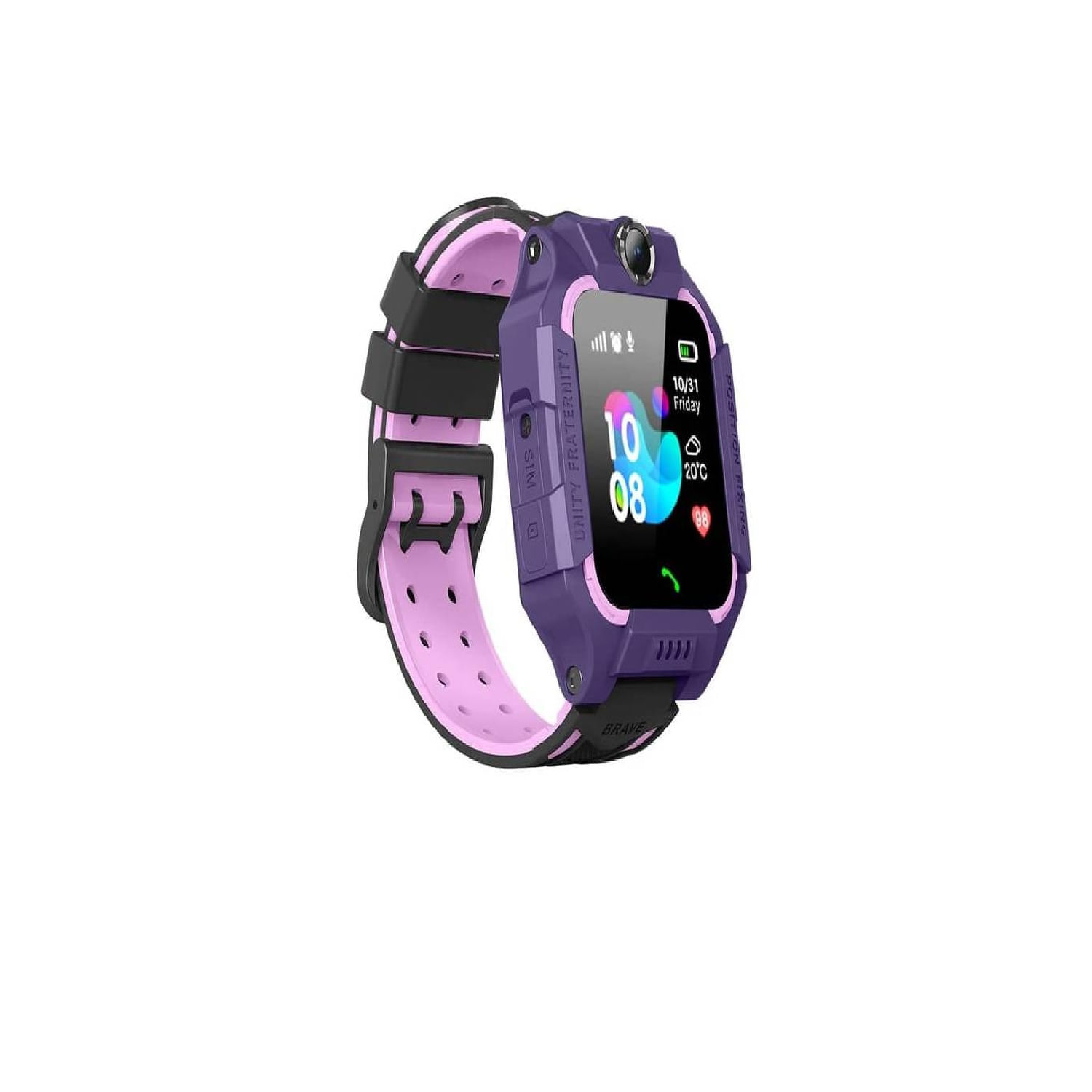 Smartwatch Niños Con Chip Llamadas Rastreo y Cámara Morado