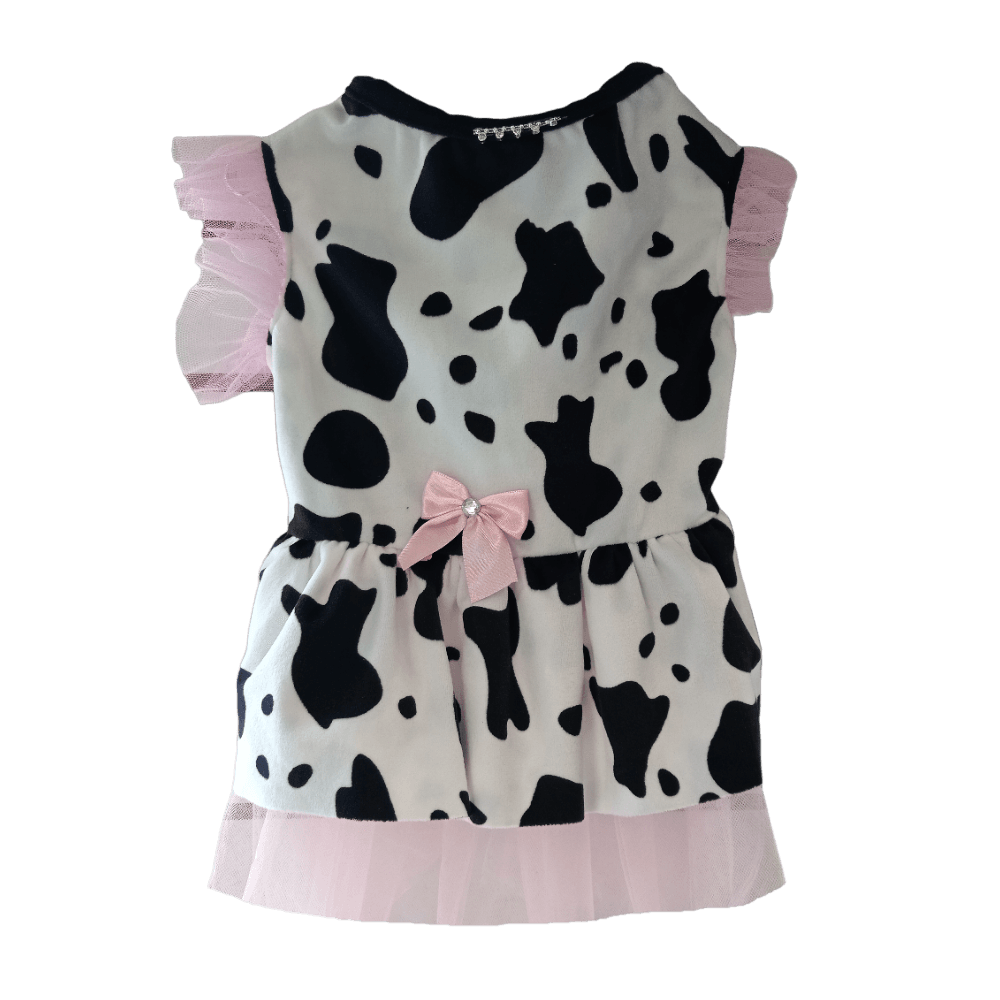 Disfraz para Perro/Gato Modelo Vestido Vaca Halloween Talla 1