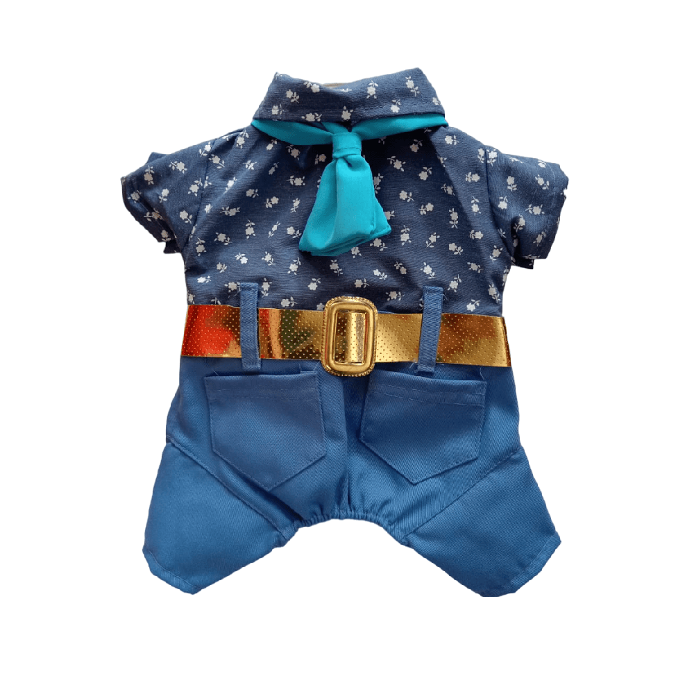 Disfraz para Perro/Gato Modelo Enterizo Ken Halloween Talla 4