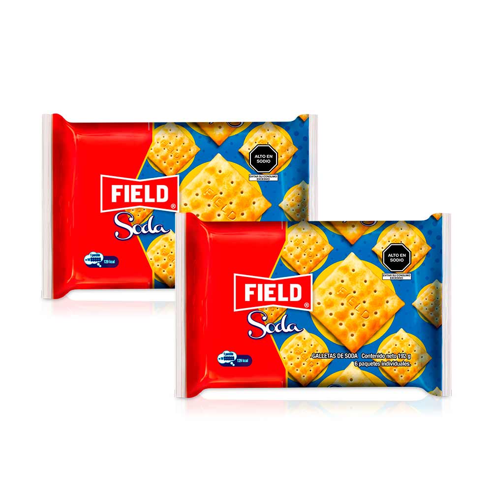 Pack Galletas Soda FIELD Bolsa 6 x 2un