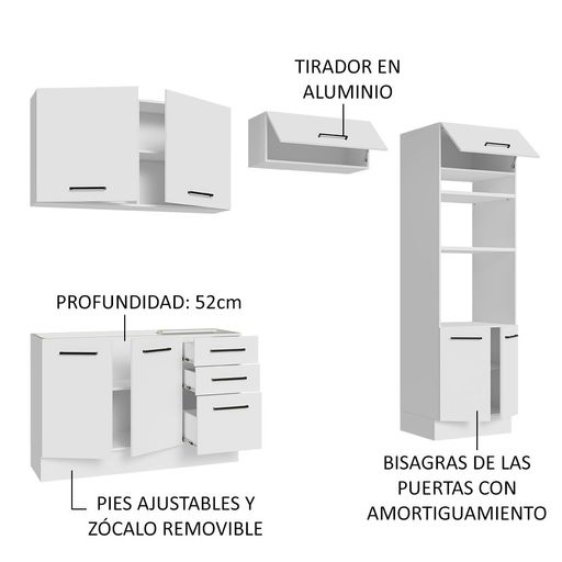 Mueble Organizador R&R MUEBLES de Cocina Rajko 2 Puertas