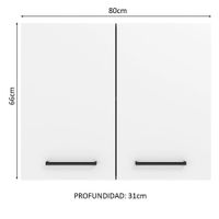 Armario Madesa Agata 80 cm 2 Puertas