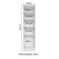 Mueble Despensa abierto Madesa 60cm con nichos abiertos