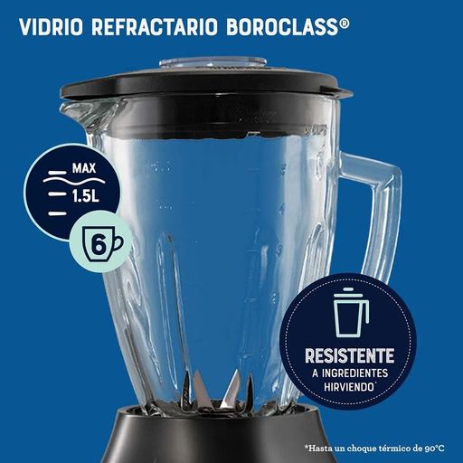 Licuadora Imaco 1.5L 500W Vaso Vidrio Bls5388I