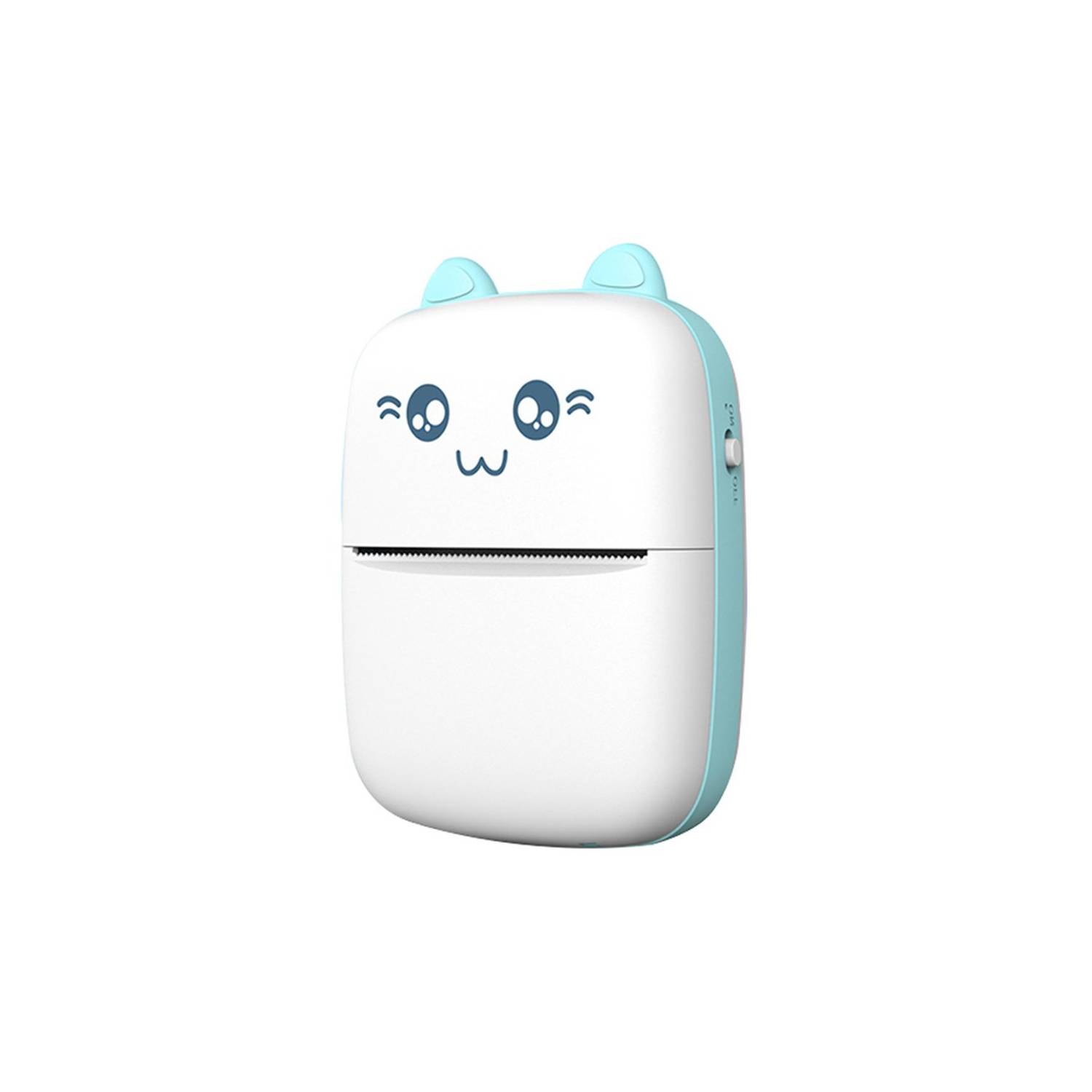 Mini Impresora Térmica Portátil Recargable Bluetooth + rollo Azul