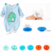 Juego de Botones de Plástico a Presión T5 Broches Snaps con Alicate para Costura Y Manualidades