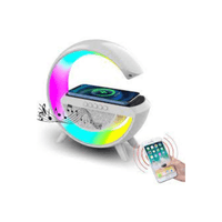 Lámpara Parlante Smart Cargador Inalámbrico  Radio con Luz Led Rgb