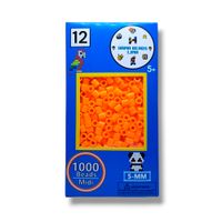 Cajita de Colores Hama Beads de 1000 Unidades Midi 5mm Naranja Intenso