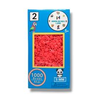 Cajita de Colores Hama Beads de 1000 Unidades Midi 5mm Rojo Coral