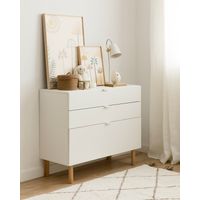 Cómoda Infantil 3 cajones Varsovia color Blanco TU MESITA