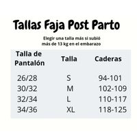 Faja Post Parto Natural o Cesárea Talla L