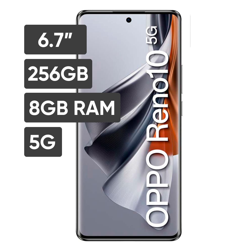 Smartphone OPPO RENO 10 6.7"" 8GB 256GB 64MP + 32MP + 8MP Gris