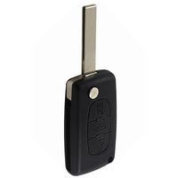 Carcasa de Llave Flip 3 Botones HU83 con Porta Pila para Citroën