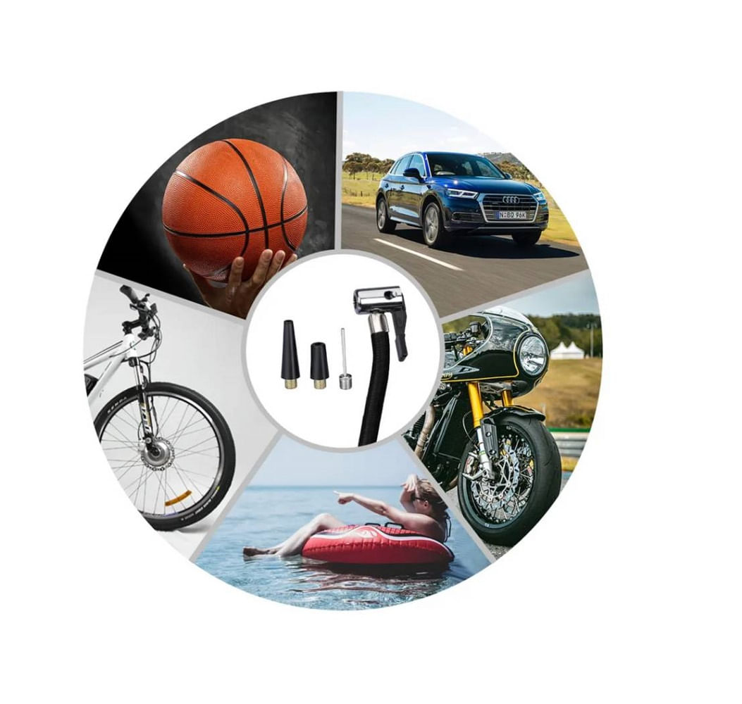 Aspiradora e Inflador para Auto Compresor Aire 4 EN 1