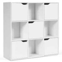 Estante Moderno Iroh Blanco R&R MUEBLES