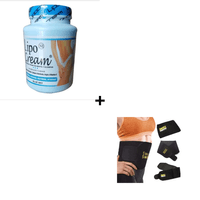 Combo Crema Reafirmante Lipocream + Faja Sweat Belt Efecto 360