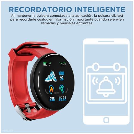 Reloj inteligente d18 discount caracteristicas