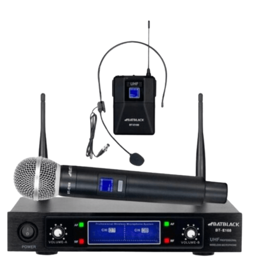 Micrófonos inalámbricos, micrófonos recargables UHF con receptor recar -  VIRTUAL MUEBLES