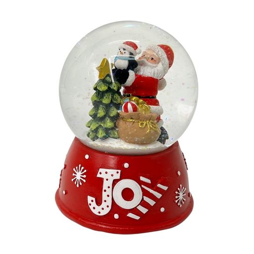 Bola de nieve Santa y Amigos 8x11cm