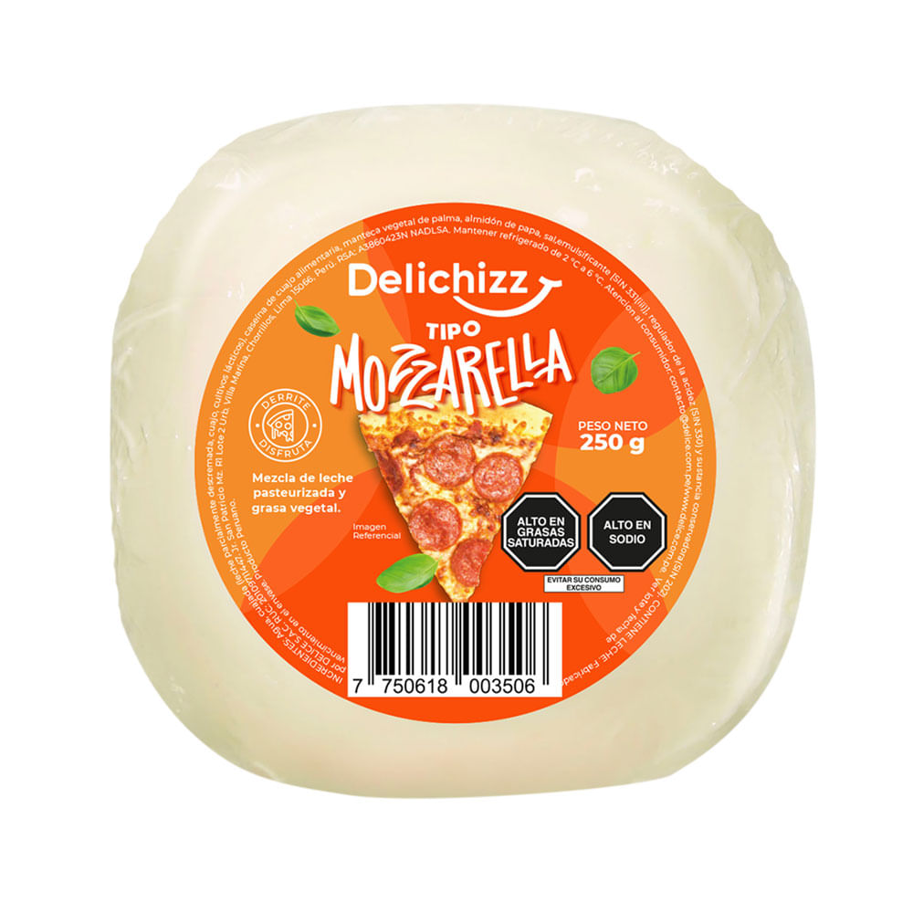 Queso Tipo Mozzarella DELICHIZZ Bola 250g