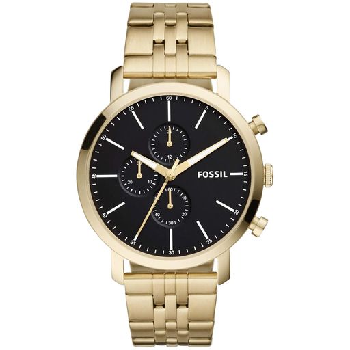 Reloj fossil 2024 dorado con negro