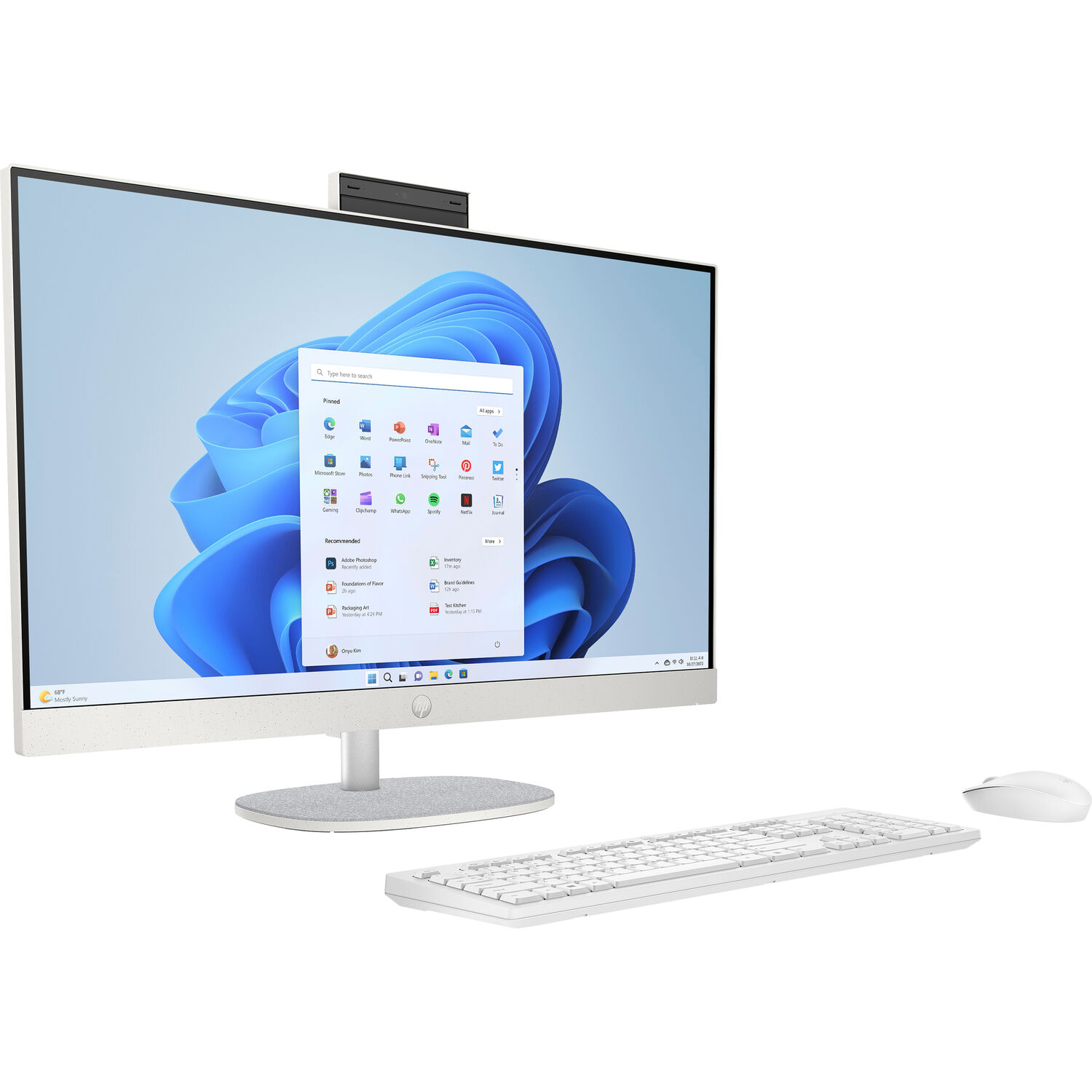 Computadora de Escritorio Hp 27 27 Cr0080 All In One con Pantalla Táctil Multitáctil