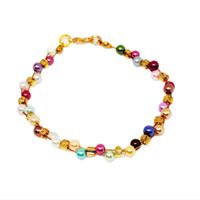 Pulsera de Mostacillas y perlitas Marialu Creaciones
