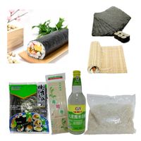 Set Makis Basico Alga Nori Arroz Glutinoso Vinagre Esterilla 4pza