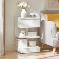 Velador Moderno Laia Blanco R&R MUEBLES