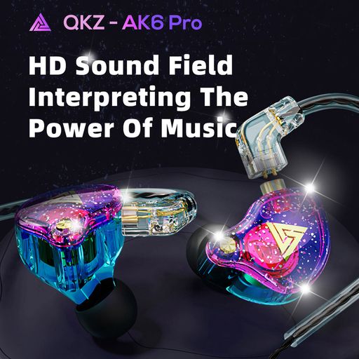 Auriculares in-ear gamer QKZ Audio AK6 AK6 negro