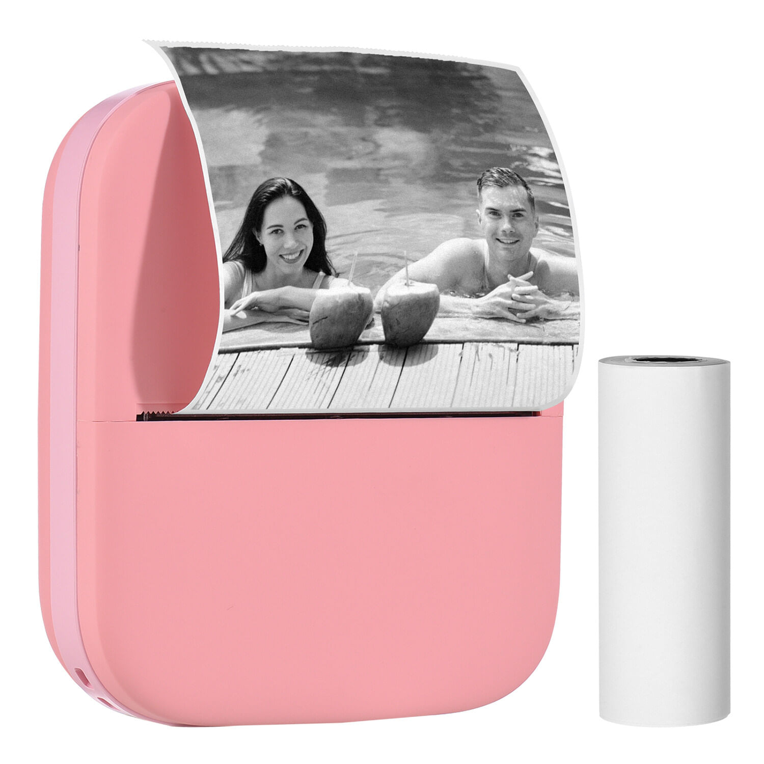 Impresora Térmica X1 80Mm Portátil Mini Bluetooth Rosa