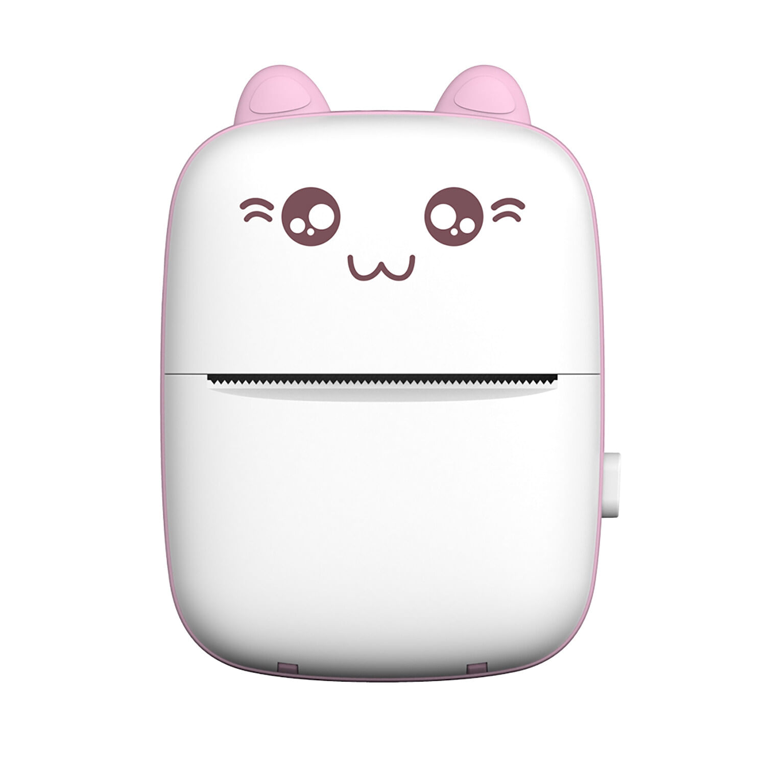 Mini Impresora Térmica Portátil Bluetooth 200Dpi Alimentación De Papel Rosa