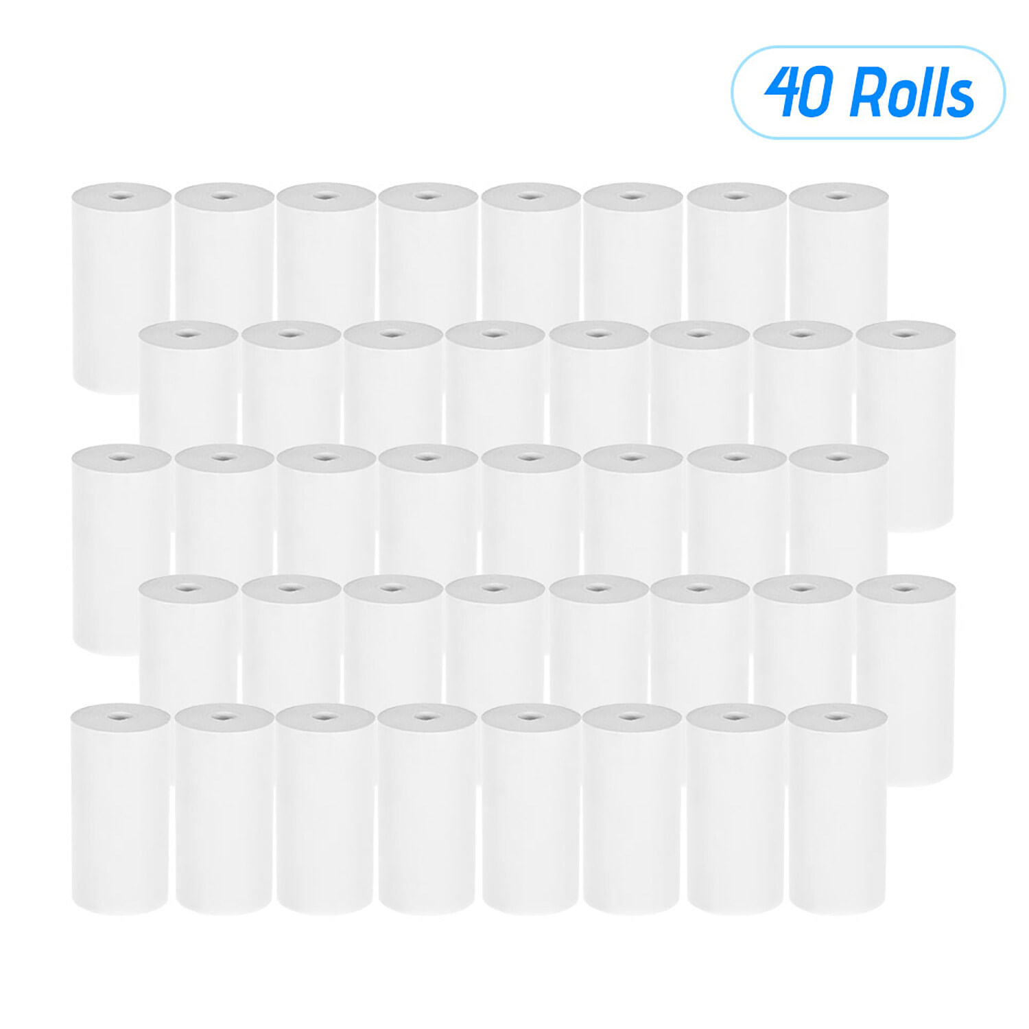 Papel De Impresión Para Impresora Térmica 57*30Mm 6 Rollos