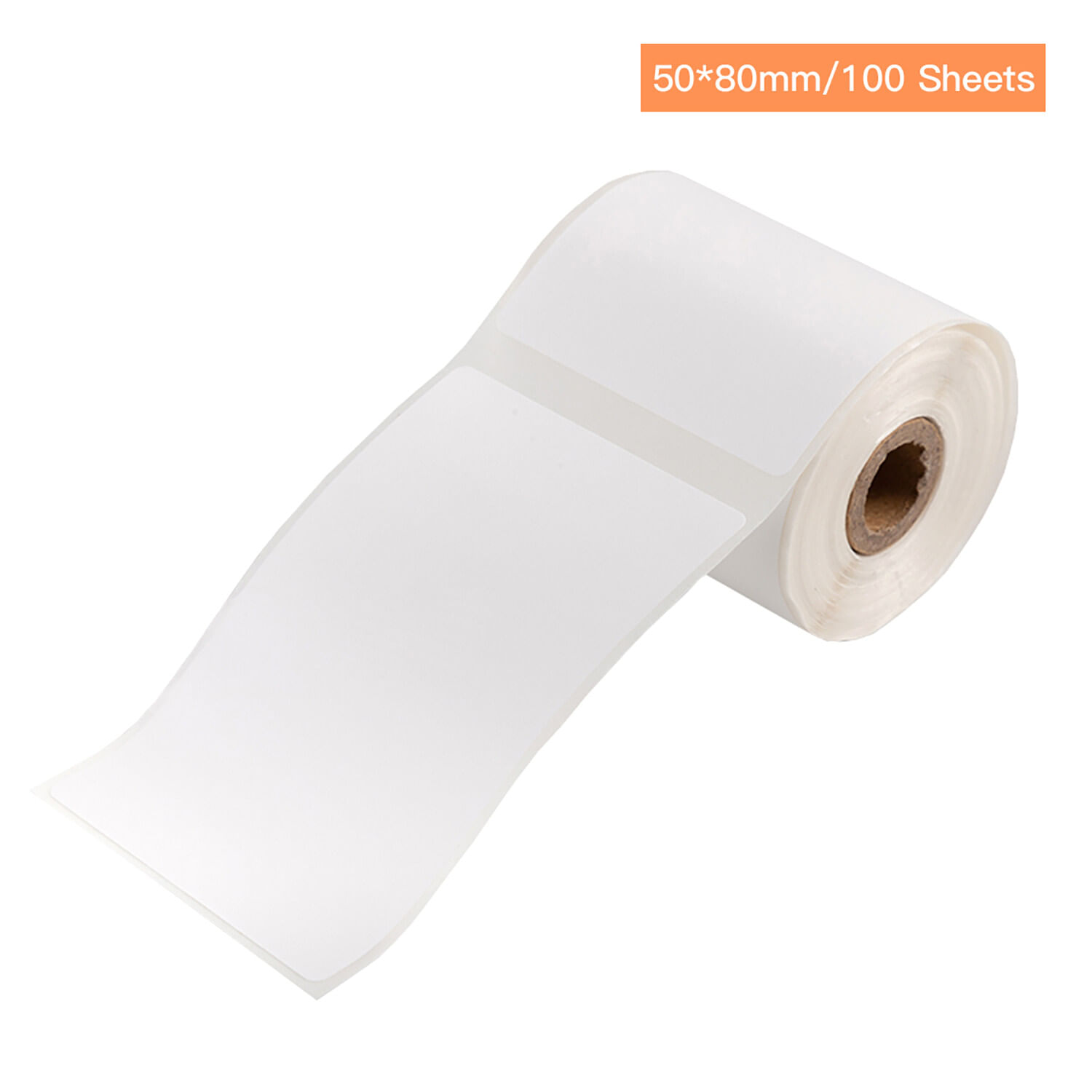 Papel Térmico Para Impresión Aibecy Wp5080-100 Autoadhesivo Aibecy M110 Blanco