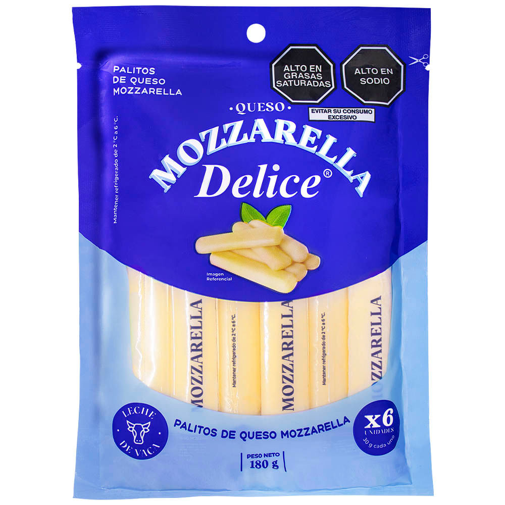 Palitos de Queso Mozzarella DELICE Paquete 180g